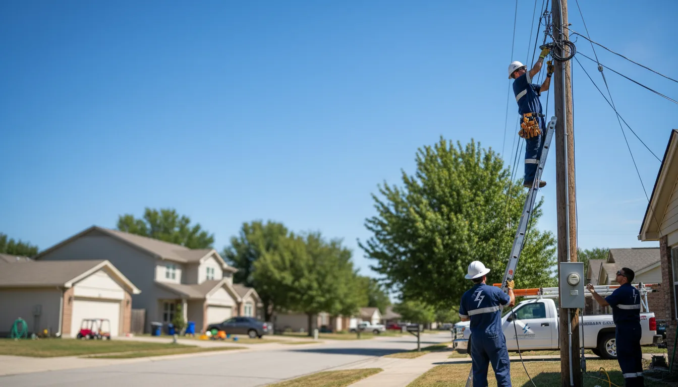 Residential electrician providing installation services in Saint Louis, MI